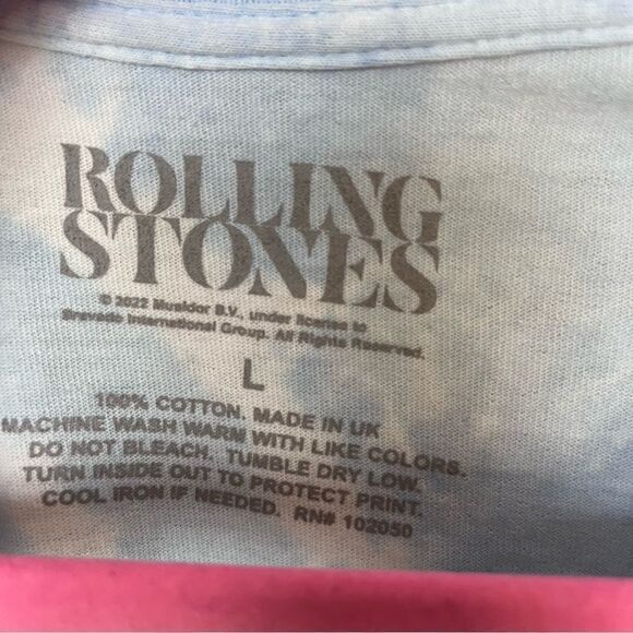 The Rolling Stones SIXTY TIE DYE DATEBACK T-SHIRT Size L - Picture 5 of 6